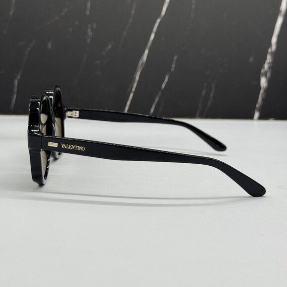 NEW VALENTINO VLS-177A BLACK GREEN SUNGLASSES VALENTINO main image 4